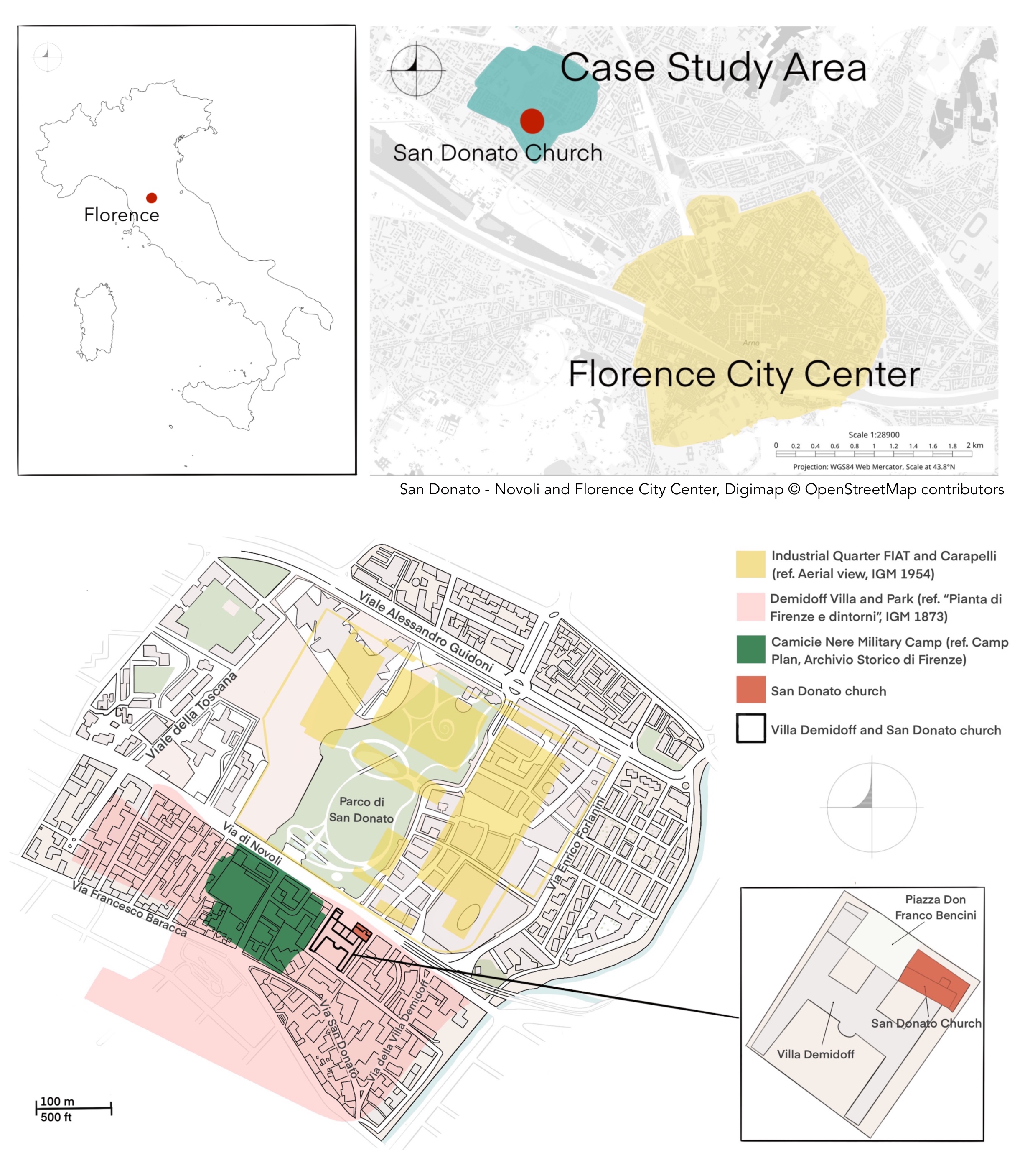 San Donato Case Study Map